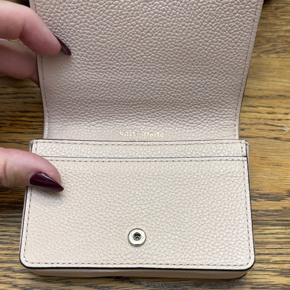 Kate Spade Cream Wallet with Black Accent - Picture 2 of 3